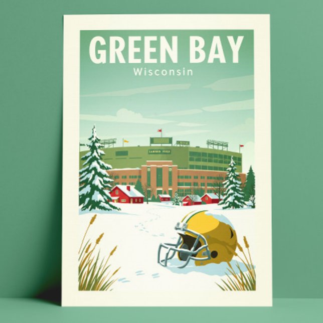 Carte Postale Vintage Green Bay Wisconsin (Créateur téléchargé)