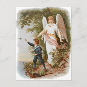 Carte postale vintage Guardian Angel