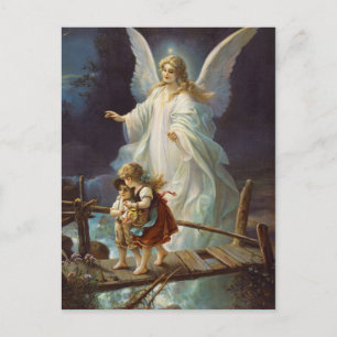 Carte postale vintage Guardian Angel