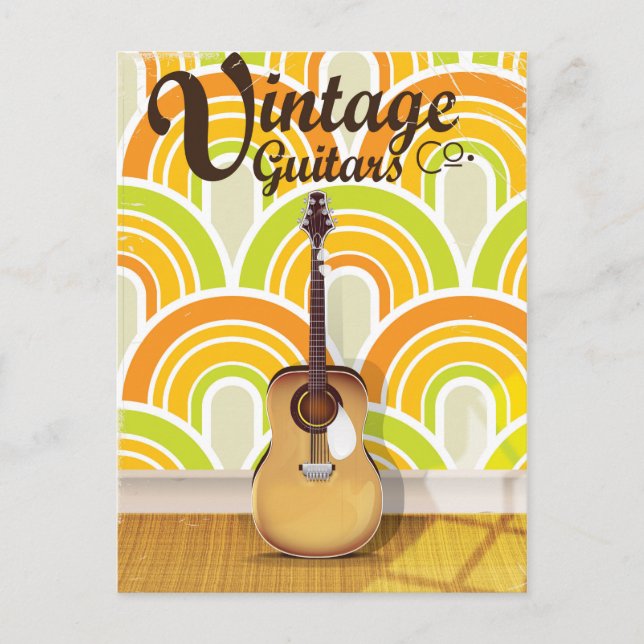 Carte Postale Vintage Guitar Co. (Devant)