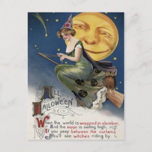 Carte postale vintage Halloween