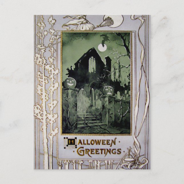 Carte postale vintage Halloween (Devant)