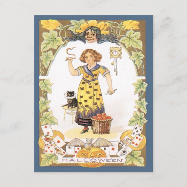 Carte postale Vintage Halloween (Devant)