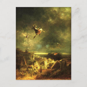 Carte Postale Vintage - Halloween, Marche des Sorcières - Spitzw