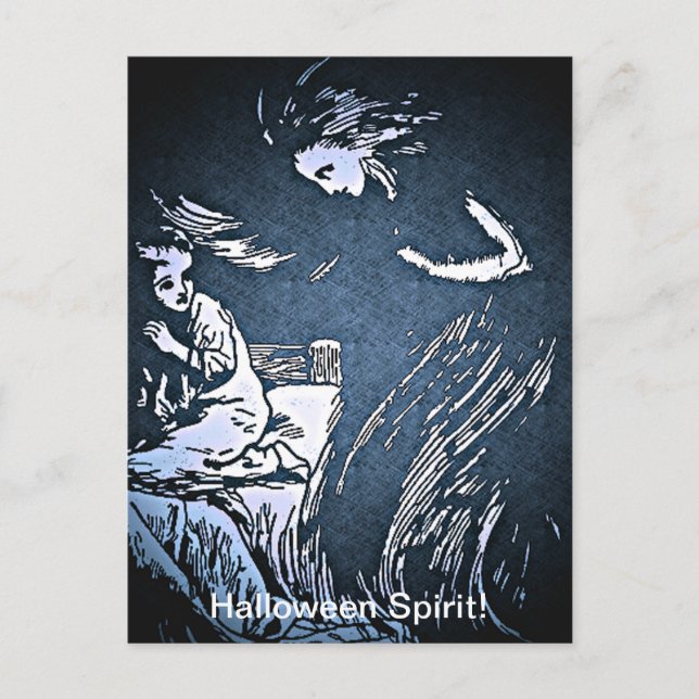 Carte postale vintage Halloween Spirit (Devant)