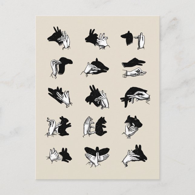 Carte Postale Vintage Hand (Devant)