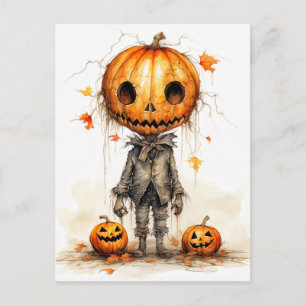 Carte Postale Vintage Happy Halloween Fiend