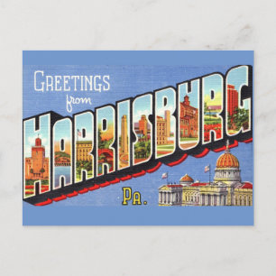 Carte Postale Vintage Harrisburg PA