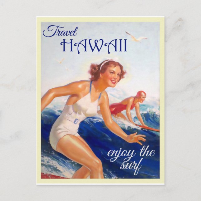 Carte Postale Vintage Hawaii Travel (Devant)