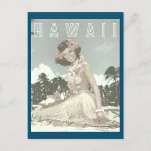 Carte Postale Vintage Hawaiian Travel - Hawaii Hula    DancerPos
