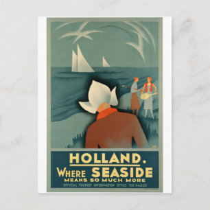 Carte Postale Vintage - Holland Travel Poster