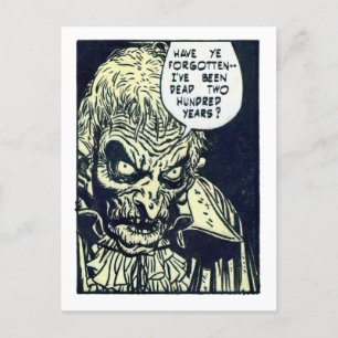 Carte Postale Vintage Horror Comic Panel from The Unseen