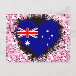 Carte Postale Vintage I Love Australie