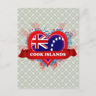 Carte Postale Vintage I Love Cook Islands
