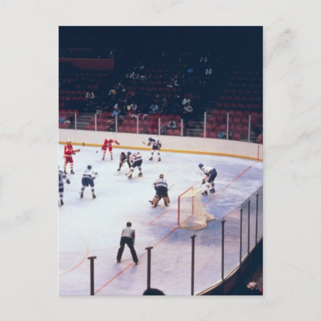 Carte Postale Vintage Ice Hockey Match (Devant)