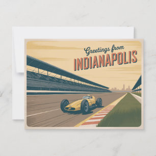 Carte postale vintage Indianapolis   Salutations d
