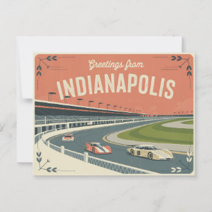 Carte postale vintage Indianapolis Salutations d