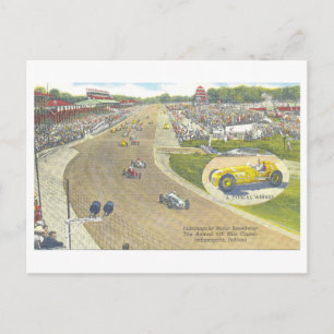 Carte Postale Vintage Indy 500, Indianapolis Motor Speedway