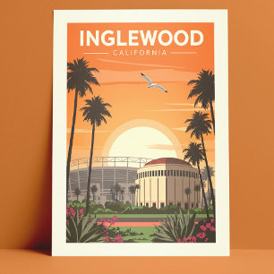 Carte Postale Vintage Inglewood Californie