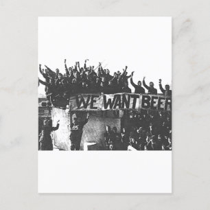 Carte Postale Vintage Interdiction Bière noir et blanc 1920