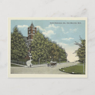 Carte Postale Vintage Iron Mountain Michigan