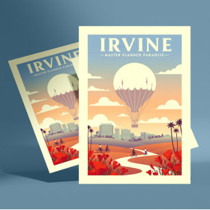 Carte Postale Vintage Irvine Californie