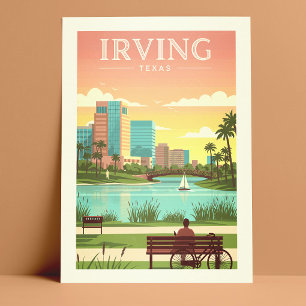 Carte Postale Vintage Irving Texas