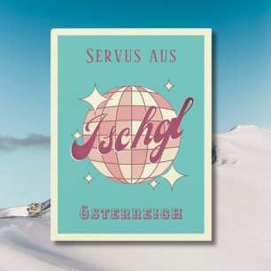 Carte postale Vintage Ischgl Österreich Ski Urlaub