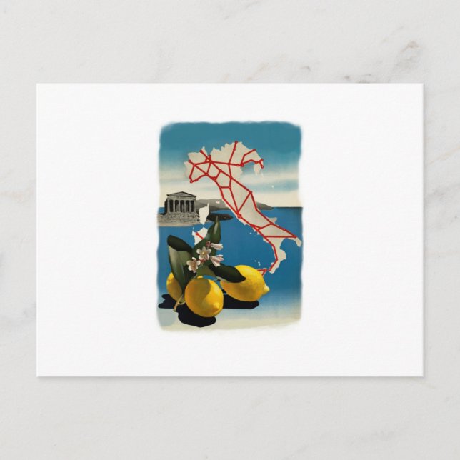 Carte Postale Vintage Italie (Devant)