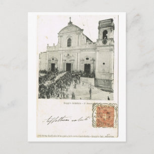 Carte Postale Vintage Italy, festival, cathédrale, Reggio