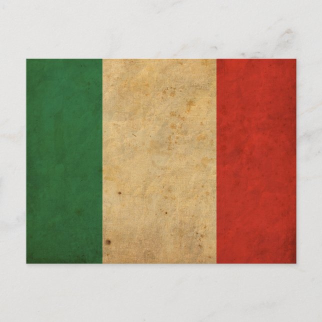 Carte Postale Vintage Italy Flag (Devant)