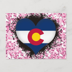 Carte Postale Vintage J'aime Colorado