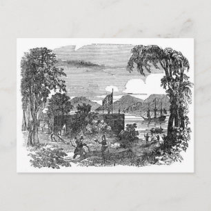 Carte Postale Vintage Jamestown Colony postcard