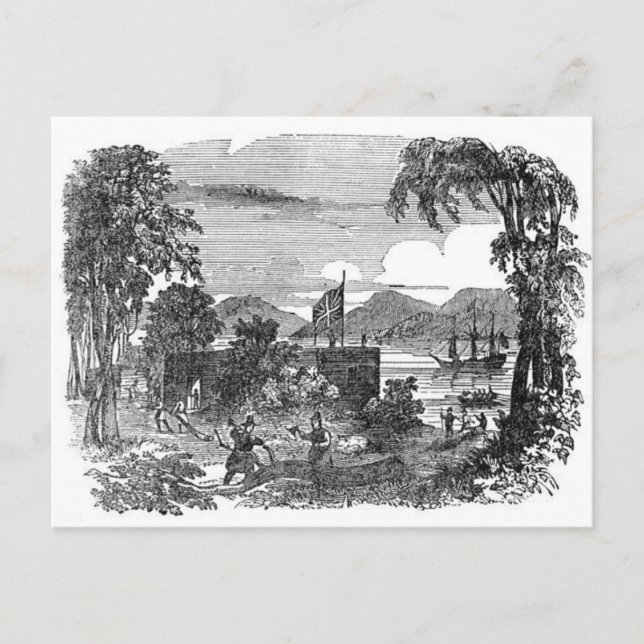 Carte Postale Vintage Jamestown Colony postcard (Devant)