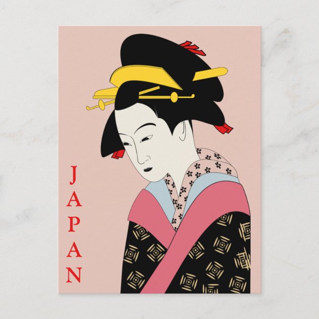 Carte Postale Vintage Japon Japonais Voyage Geisha (Devant)