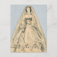 Carte postale vintage Jenny Lind papier poupée nup