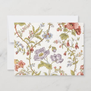 Carte Postale Vintage joli motif floral