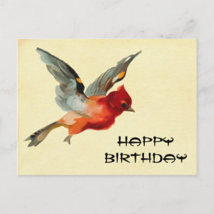 Carte Postale Vintage Joyeux Anniversaire