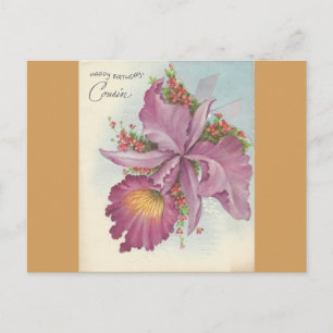 Carte Postale Vintage Joyeux Cousin d'anniversaire