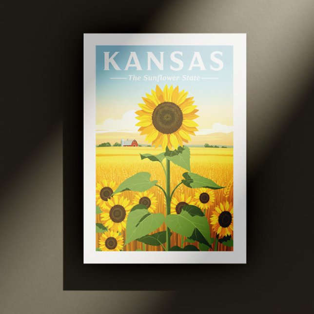 Carte Postale Vintage Kansas (Créateur téléchargé)