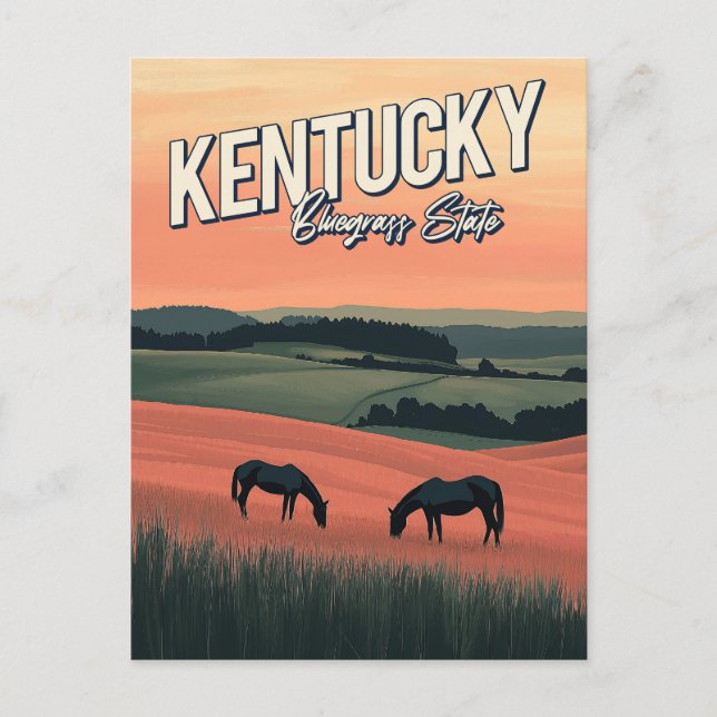 Carte Postale Vintage Kentucky Travel (Devant)