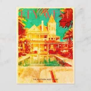 Carte postale vintage Key West Travel