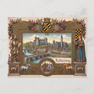 Carte postale vintage Kilkenny Irlande Patrimoine