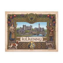 Carte postale vintage Kilkenny Irlande Patrimoine