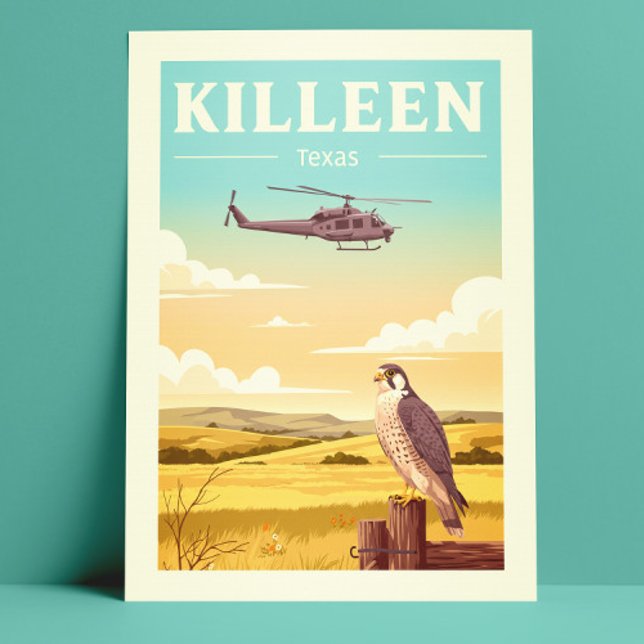 Carte Postale Vintage Killeen Texas (Créateur téléchargé)