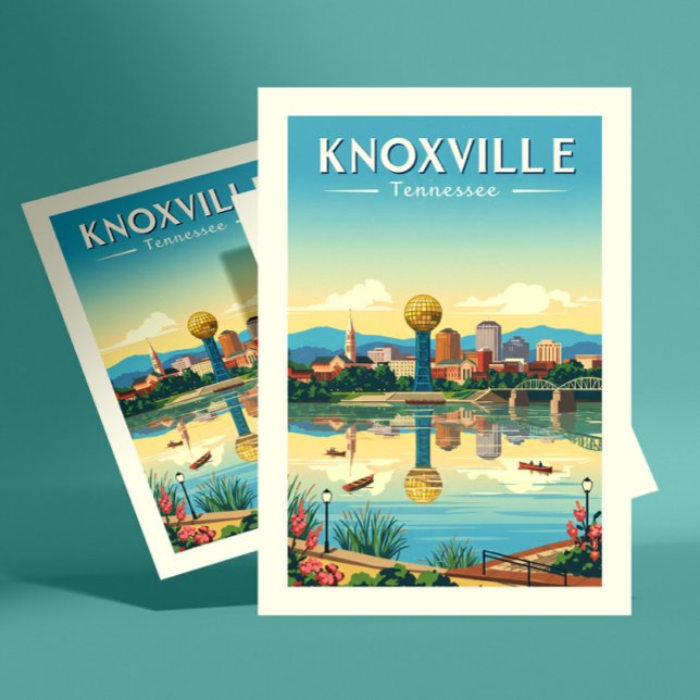 Carte Postale Vintage Knoxville Tennessee (Créateur téléchargé)