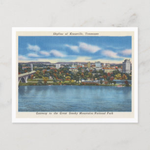Carte Postale Vintage Knoxville Tennessee City Skyline 1940