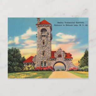 Carte Postale Vintage, lac Mohonk, New York