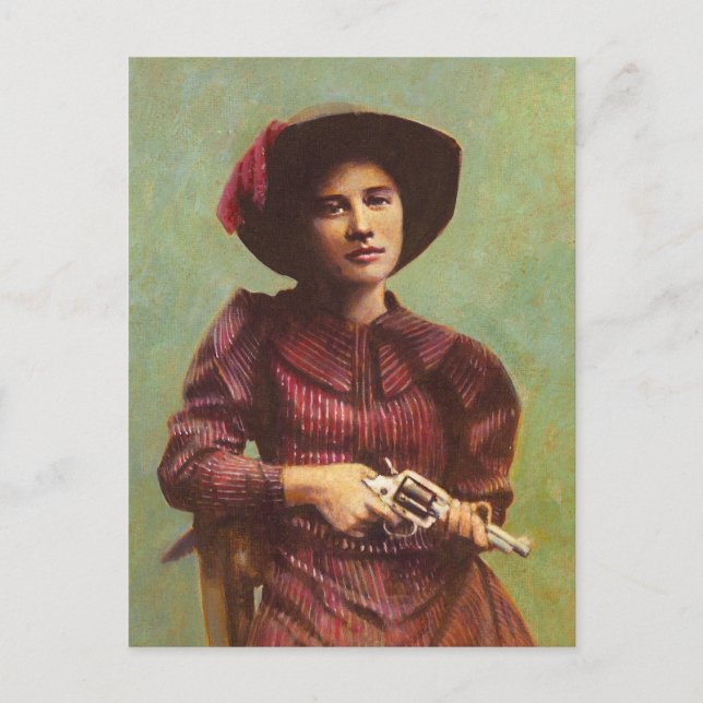 Carte postale vintage Lady Outlaw (Devant)