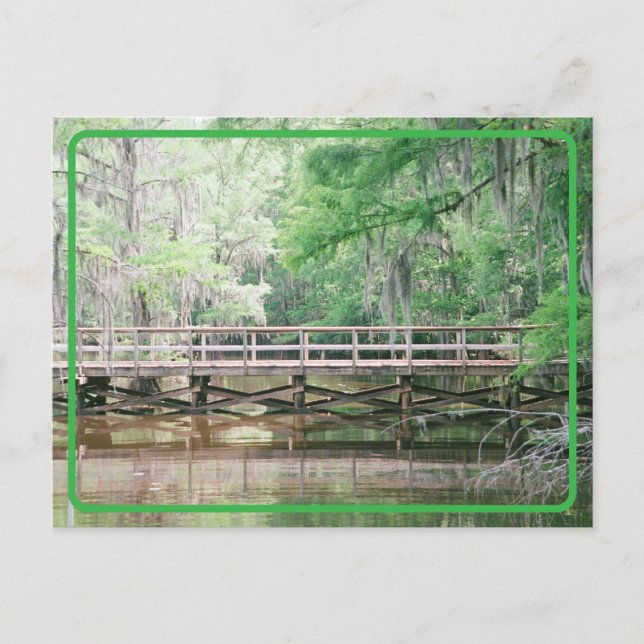 Carte postale vintage Lake Bridge (Devant)